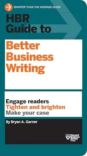 Book Cover HBR Guide to Better Business Writing